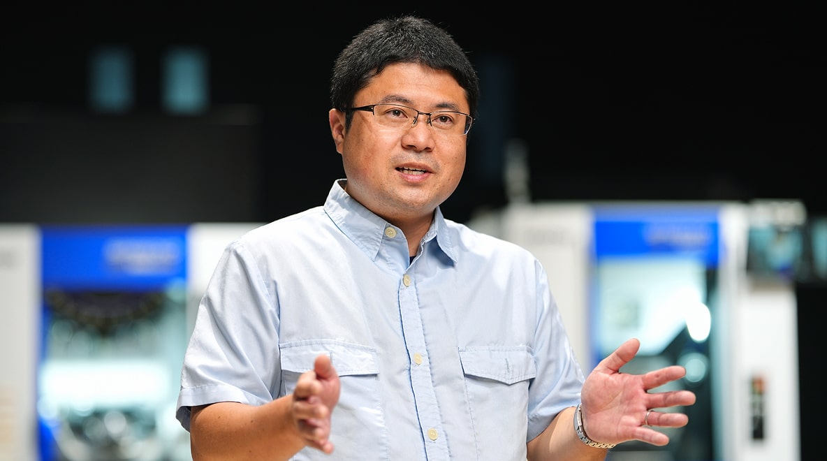 蟹江さんのインタビュー写真