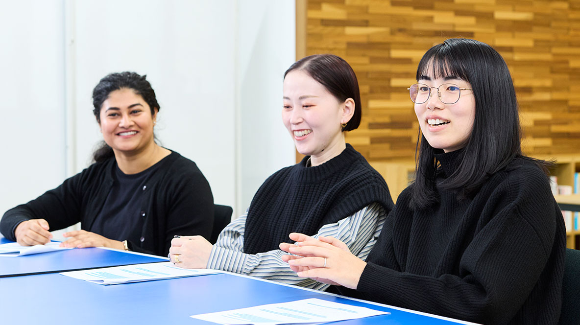 ヒマリさん・石田さん・相羽さんのインタビュー写真