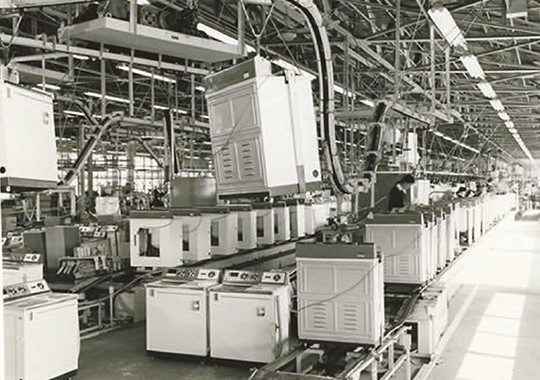 Production line of washing machines