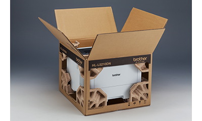 Image of packaging using the newly designed molded pulp