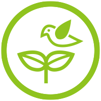bird and plant icon